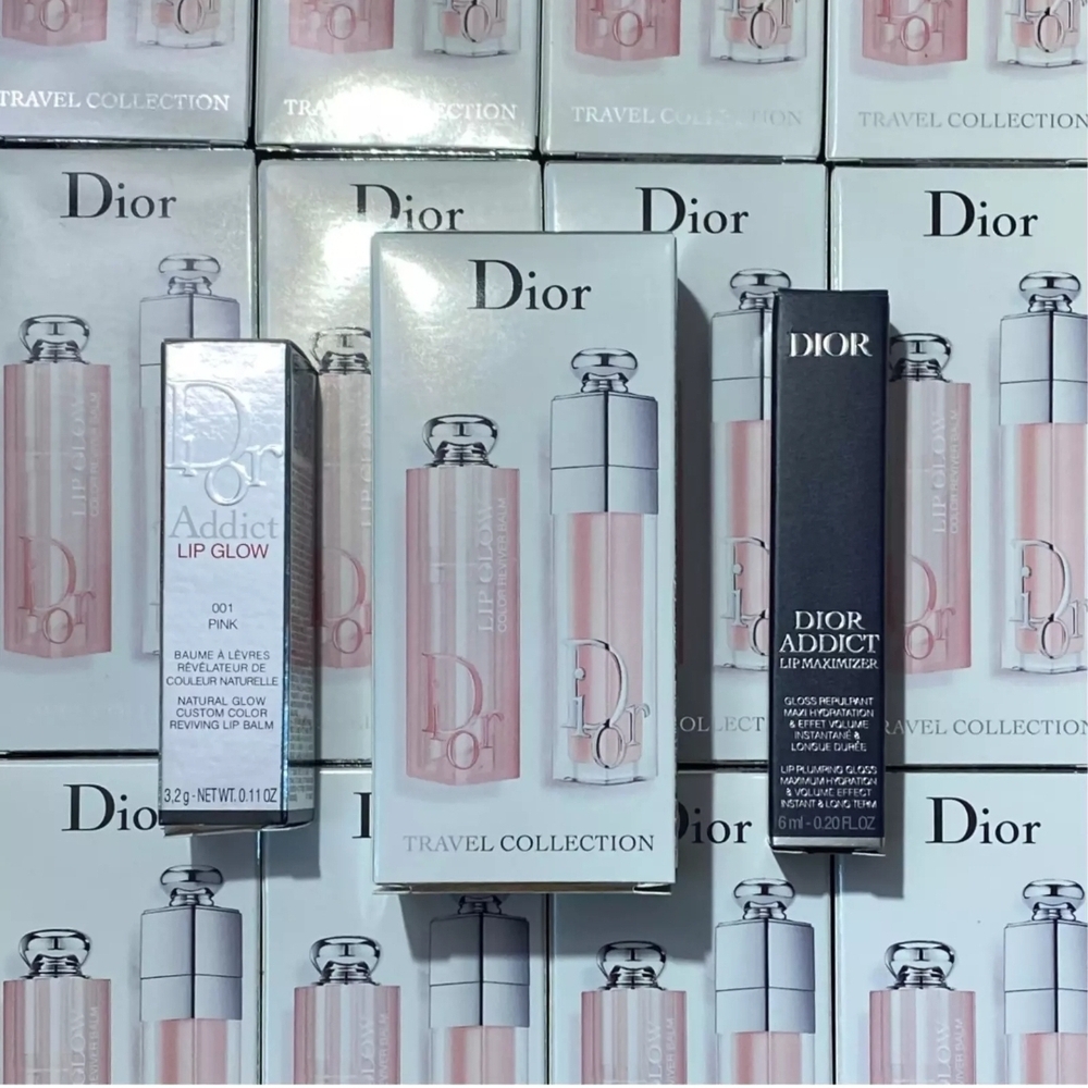 Dior Addict Lip Maximizer Lip Glow Duo Pink 001 Full Size On Both - Picture 2 of 4
